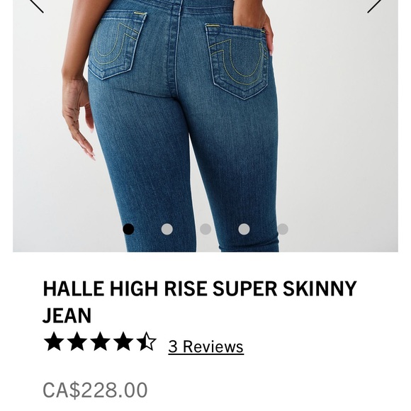 True Religion Women's High Rise Denim Jeans - Picture 10 of 11